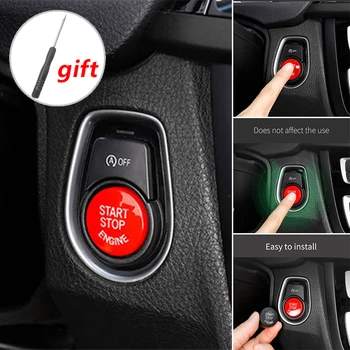 

Red Engine Start Stop Button Cover For BMW F Chassis F10 F20 F30 Accessory Parts