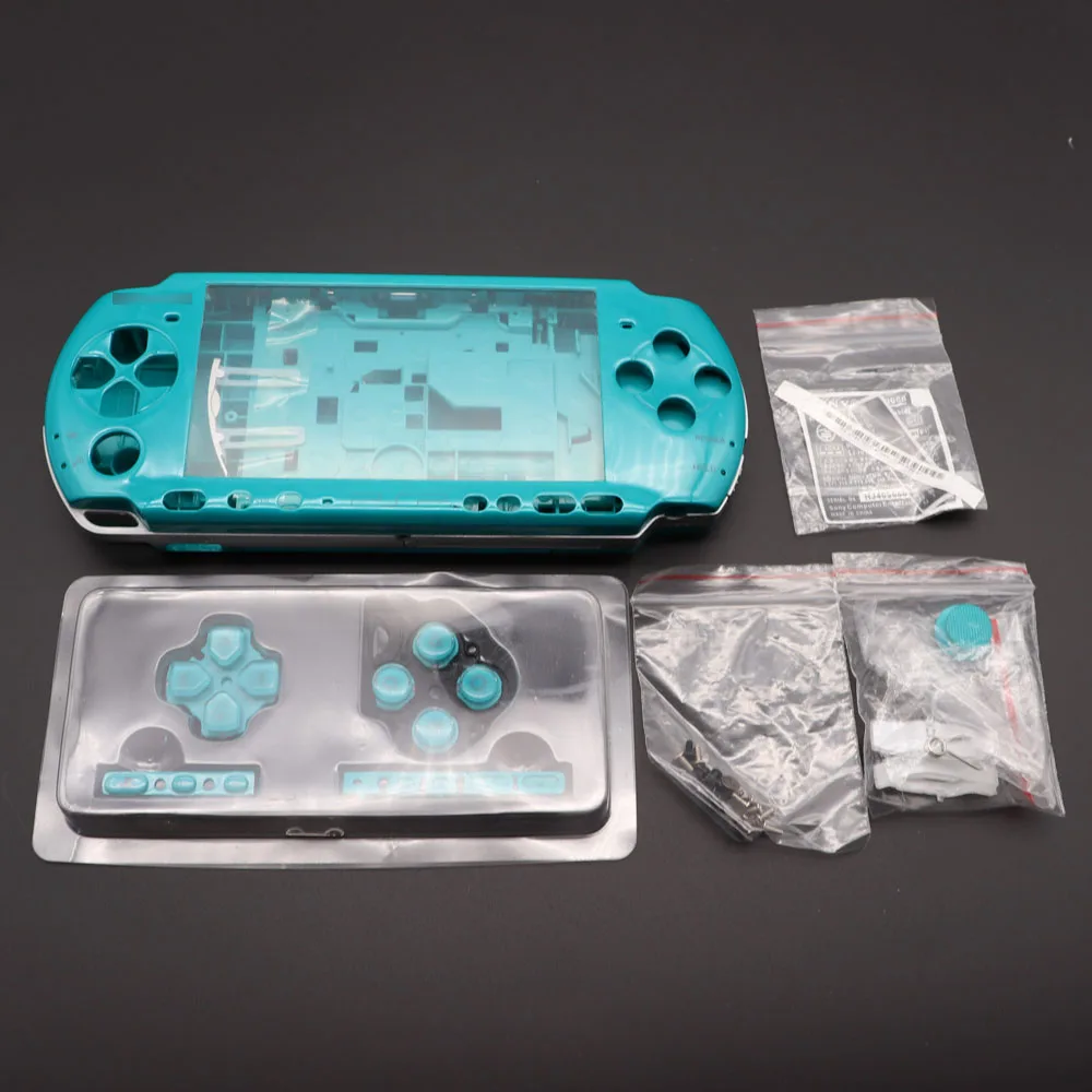 For PSP3000 PSP 3000 Game Console replacement full housing shell cover case with buttons kit - Цвет: F