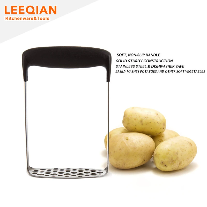 Stainless Steel Potato Masher Plate Smooth Mashed Potatoes Fruit