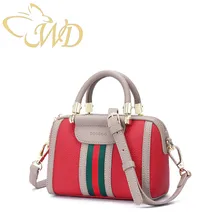 Модная женская сумка Boston контрастная лента сумка Гуанчжоу плечевые дамские сумочки Металл хорошего качества ручка через плечо