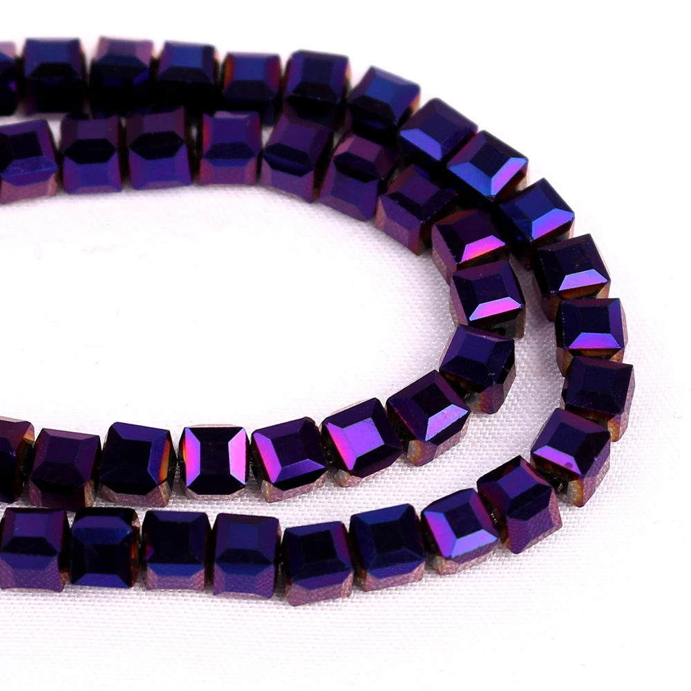 Бисер ZHUBI Квадратный из чешского стекла 200 шт. 4 мм|beads for diy|loose beadscube beads |
