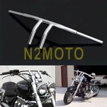 Хромированный руль для мотоцикла " Rise T Bars 1-1/4" Fat Bar для Harley Chopper Cafe Racer Sportster Touring