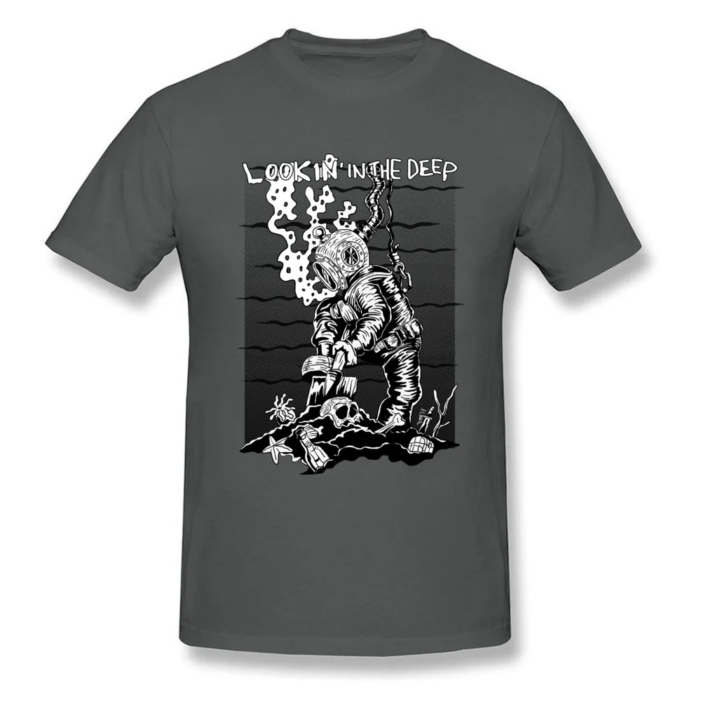  Men T-Shirt Deep Diver Birthday Tops Shirt 100% Cotton O-Neck Short Sleeve Europe Tee-Shirts Summer Free Shipping Deep Diver carbon