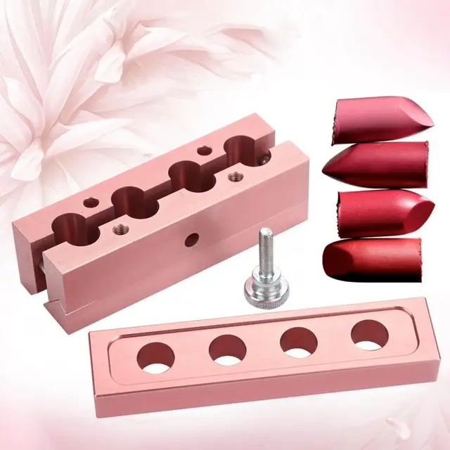 DIY Lipstick Mold 2 Holes Dual Use DIY Lipstick Aluminum Mold for Makeup  Cosmetics Lip Gloss Balm Fill Maker Tool for DIY Lipstick Makeup