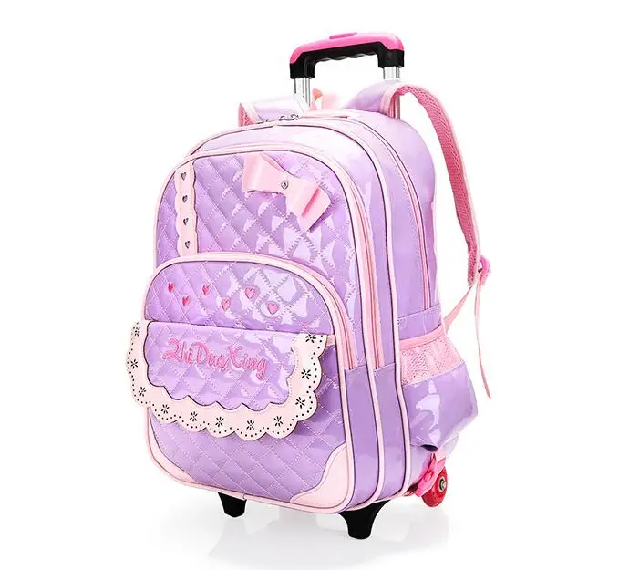 Студент тележка сумка рюкзак школы багажа малыша rolling сумки колесный рюкзаки для девочек школьная сумка на колесах для детей