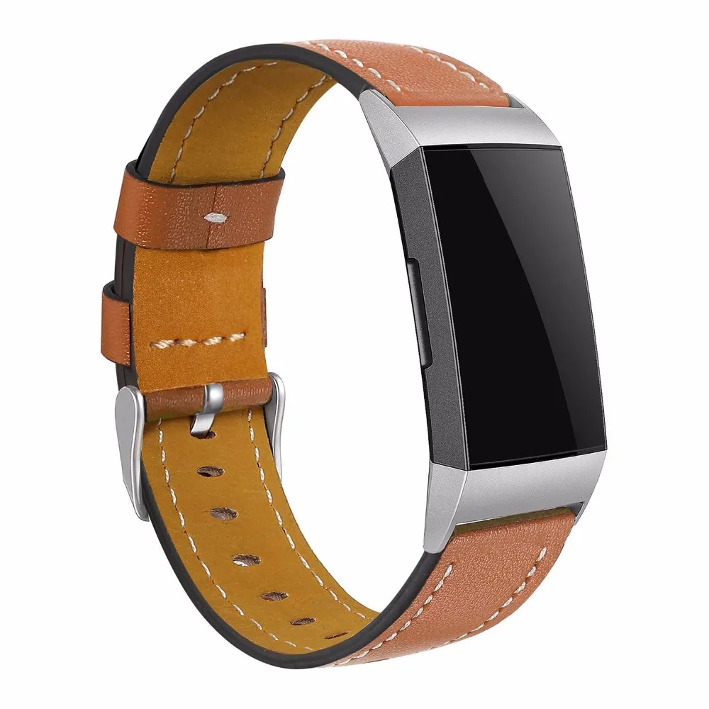  Replacement For Fitbit Charge 3 Charge3 Bands Leather Straps Band Interchangeable Smart Fitness Wat - 32965440955
