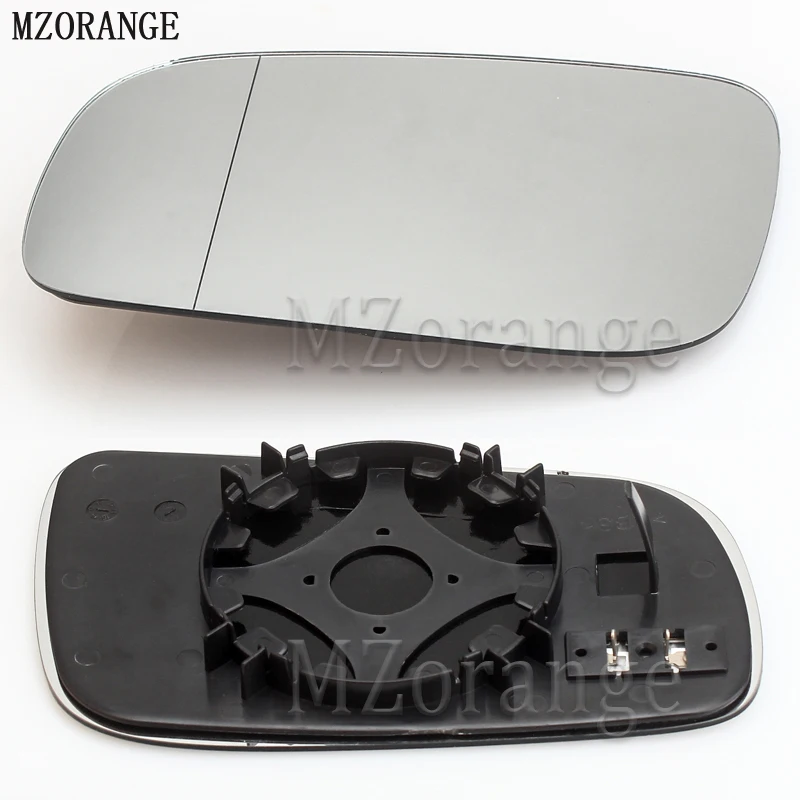Right driver side wing door clip on mirror glass for Citroen C4 Grand Picasso 2006-2009 Wide Angle Heat