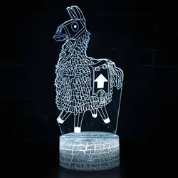 Крепость ночь Alpac светодиодный 3d-ночник дистанционного красочные USB акриловый светодиодный светильник Подарочная настольная лампа