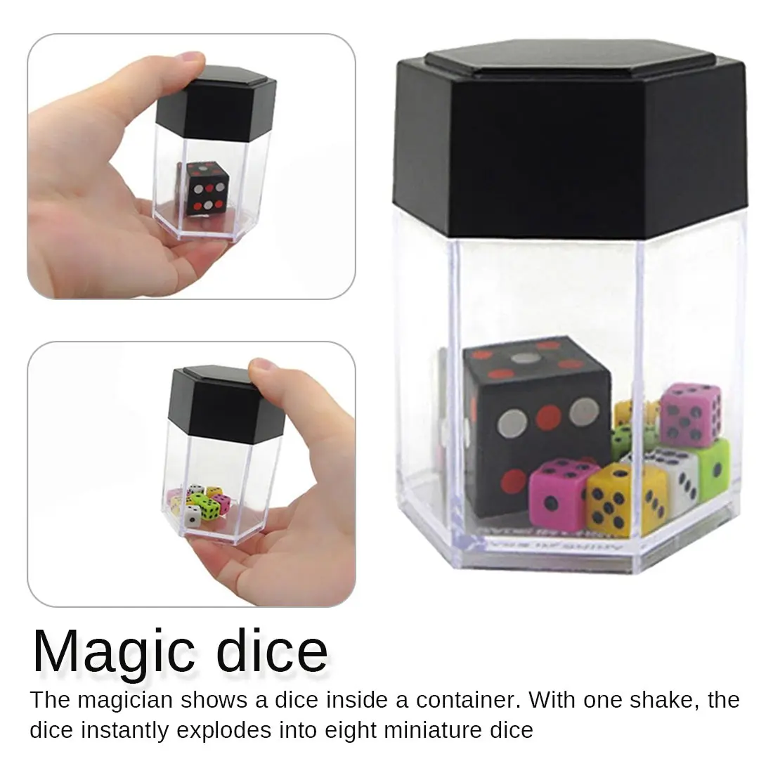

Big Explode Explosion Dice Close Up Magic Trick Toys Magic Props Funny Joke Prank Toy Children Kids Gift