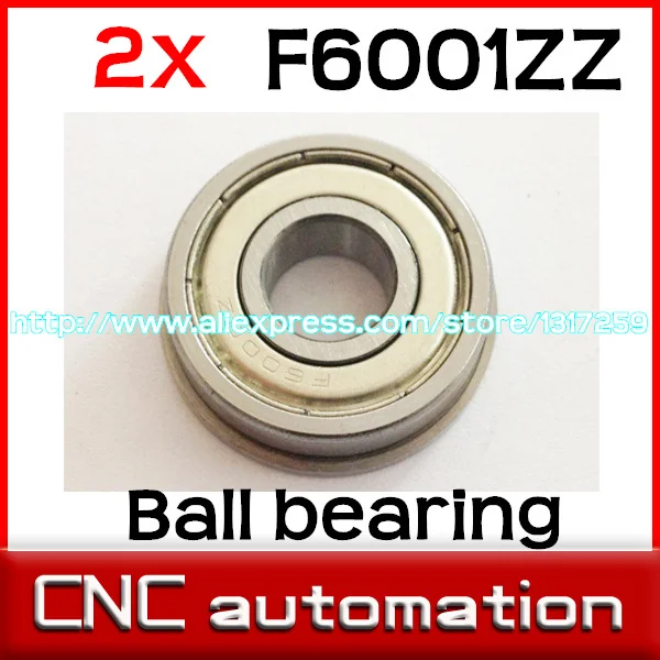 2pcs Flange radial shaft ball bearing F6001ZZ 12*28*8 mm | Обустройство дома