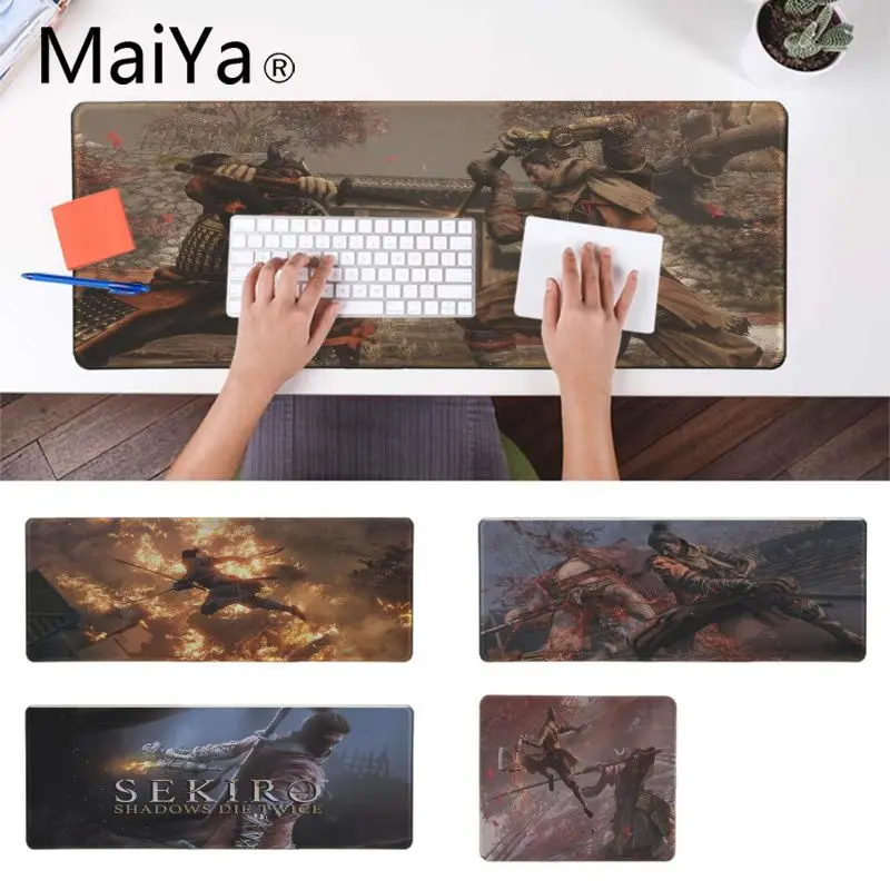 Maiya высокое качество SEKIRO тени DIE TWICE Удобная мышка коврик игровой коврик для мыши большой коврик для мыши клавиатуры коврик