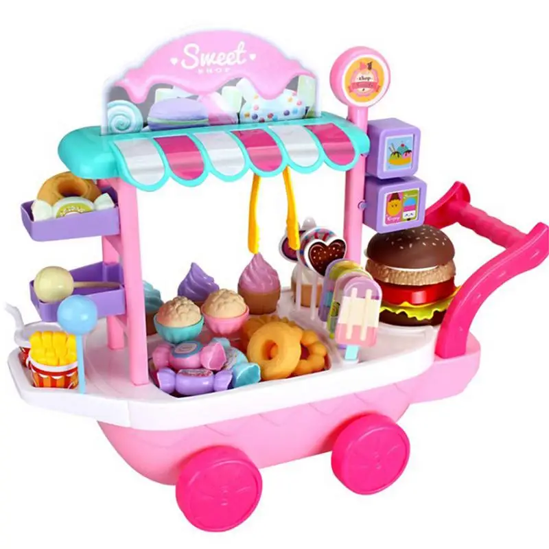 Pretend Play Küche Spielzeug Eis Rollenspiel Set Geburtstagsgeschenk für Pretend Play Küche Spielzeug Eis Rollenspiel Set Geburtstagsgeschenk für