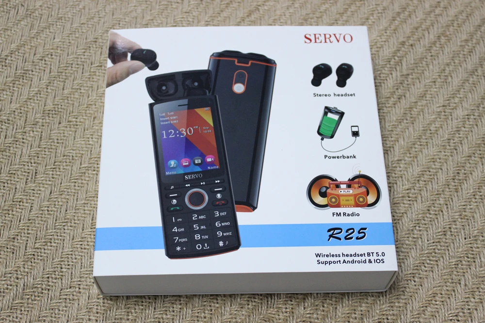SERVO R25 Bluetooth музыкальный мобильный телефон 2," SC6531CA телефон внешний аккумулятор музыкальный динамик Многофункциональный 6000 мАч мобильный телефон