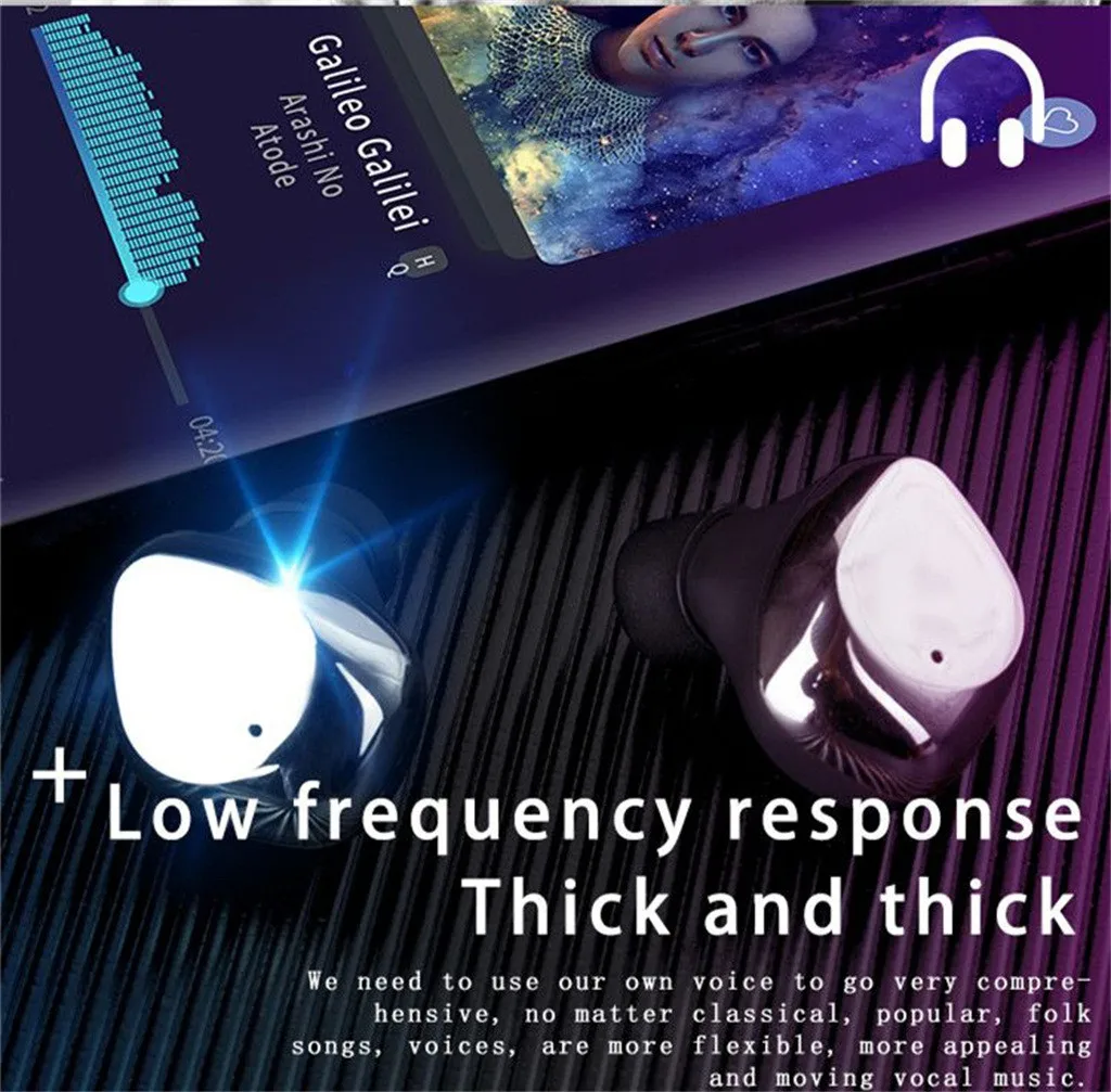 Беспроводная стереогарнитура Beautyss Bluetooth 5 0 hi fi звук Спортивная гарнитура игровая