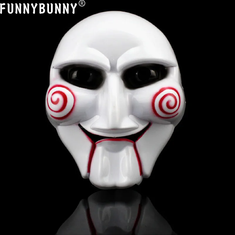 FUNNYBUNNY Saw Jigsaw кукольная маска для лица ужас одеваются костюмы на Хэллоуин Косплей Вечерние