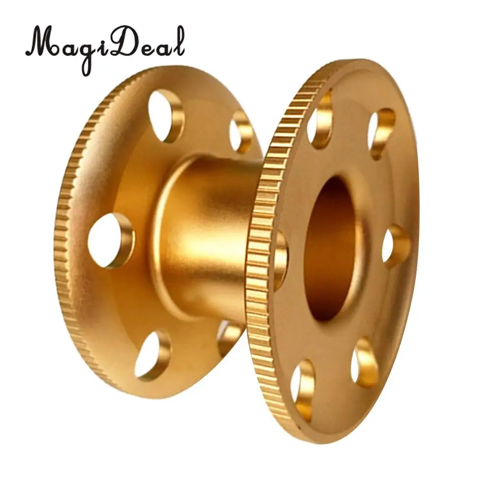 MagiDeal Durable Aluminum Scuba Diving Finger Spool Dive Reel Snorkeling Guide Line Spool for Water Sports Snorkeling Accessory
