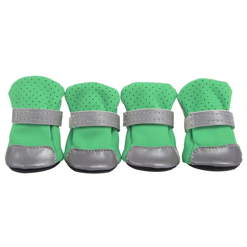 5 Sizes Anti-slip Shoes for Dogs Cats 4PcsSet Reflective Dog Boots Summer Dog Rain Shoes Puppy Sneakers Pet Supplies 40DC26 (14)
