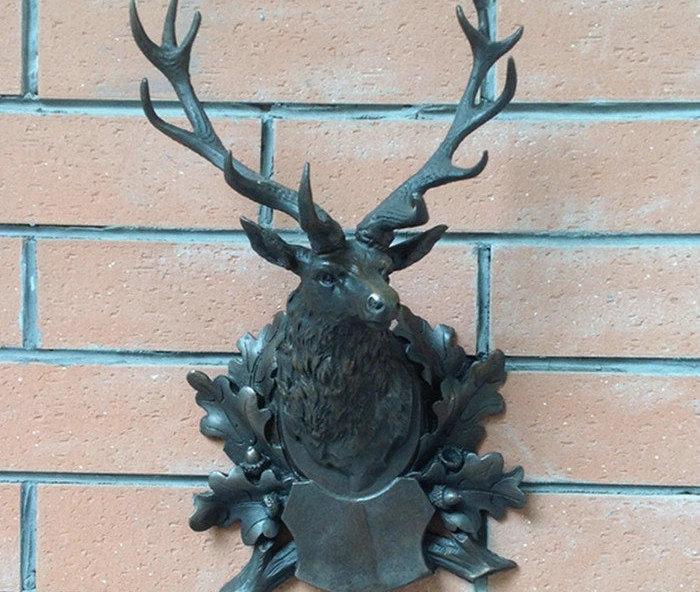 

Art Deco Sculpture Deer Head Bronze Statue