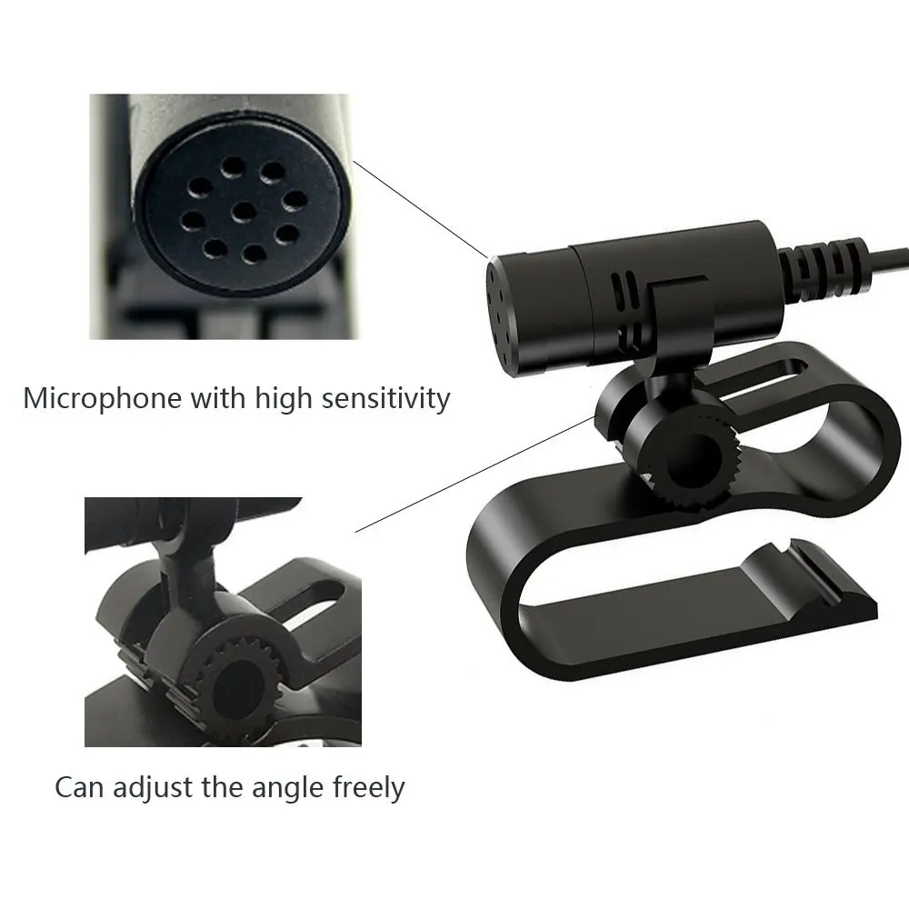 CHELINK Car Bluetooth Microphone Assembly Mic with 3.5mm Input for