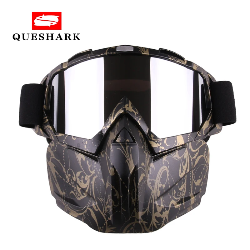 Мужские и женские лыжные очки Queshark, очки для сноуборда, снегохода, маска для снежной зимы, лыжные очки, солнцезащитные очки для мотокросса Мужские и женские лыжные очки Queshark, очки для сноуборда, снегохода, маска для снежной зимы, лыжные очки, солнцезащитные очки для мотокросса