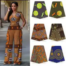 В африканском стиле голландский воск блок печати ткань Индия хлопок в африканском стиле Анкара воск ткань 6 ярдов/партия для женщин праздничное платье