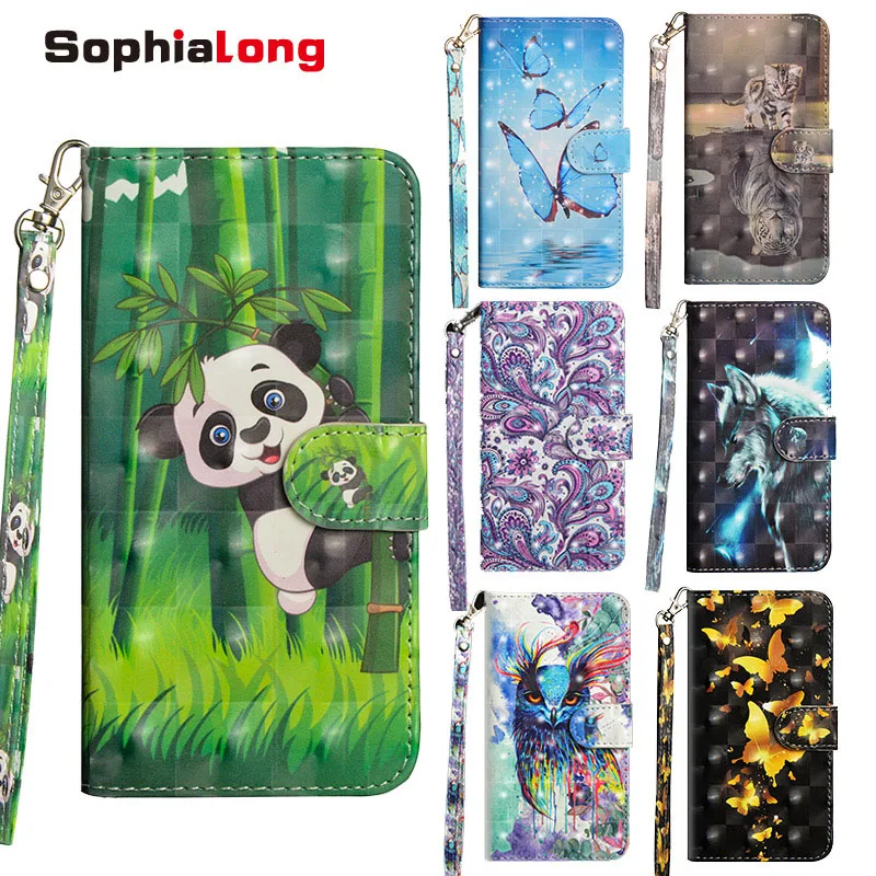 Для Nokia 7 1 8 2018X7 Чехол SophiaLong флип-бумажник чехол для 1X7 чехлы телефонов с 3D рисунком