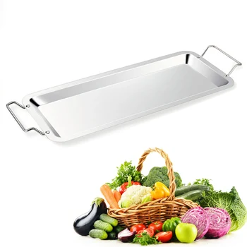

Stainless Steel Chicken Wing Leg Rack Grill Holder with Drip Pan for Cooking BBQ 66CY