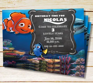 Personalized Finding Nemo Invitations 10
