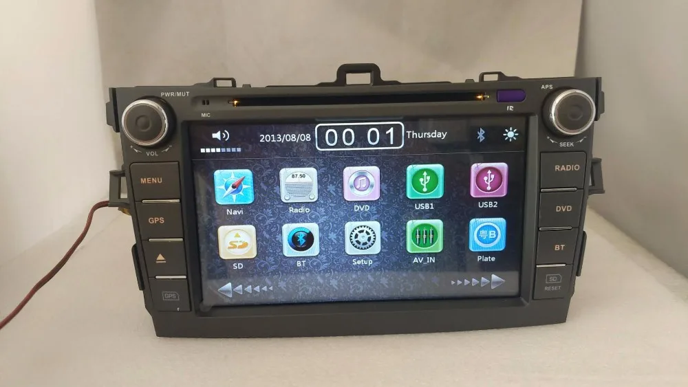 Cheap 2 Din Car Multimedia Player Per Toy ota Corolla 2007 2008 2009 2010 2011 DVD radio Gps Naviagtion 11