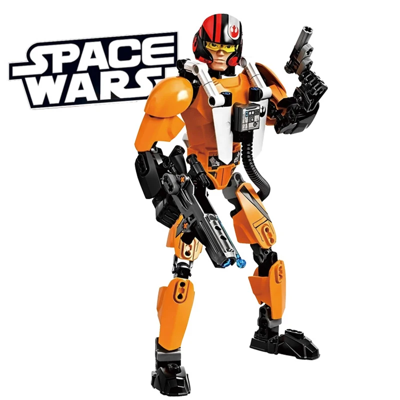 Buildable Figure Building Block Stormtrooper Darth Vader Kylo Ren Chewbacca Boba Jango Fett экшн игрушка для детей|toys for|ksz
