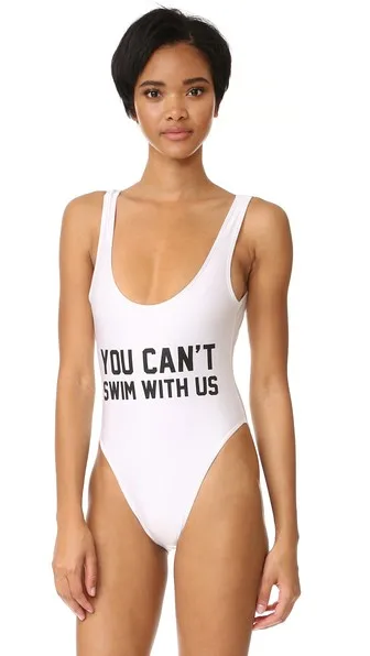 white low back swimsuit