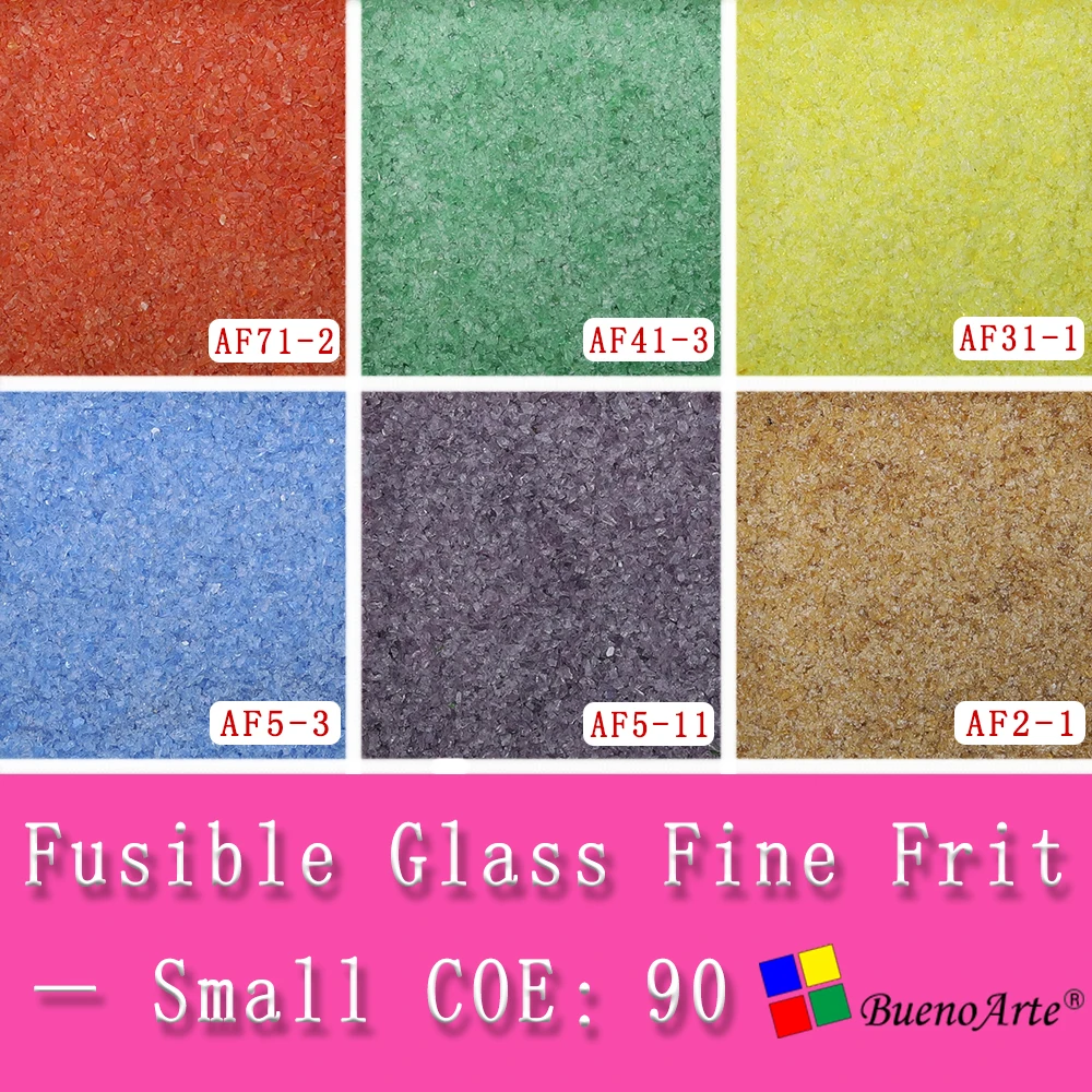 

COE 90 Small size Fine Frit Fusible Transparent color opal color glass dots DIY craft lampwork