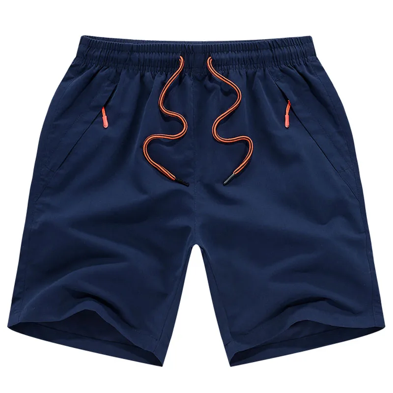 Men Shorts Teenage Fashion Drawstring Knee-Length Thin Quick-Drying Male Summer Casual