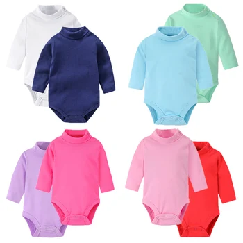 

4pcs Warm Autumn Baby Boy Romper Girls Clothes Newborn Rompers Infant Clothing Kids Costume Winter Children Suit Solid Overalls