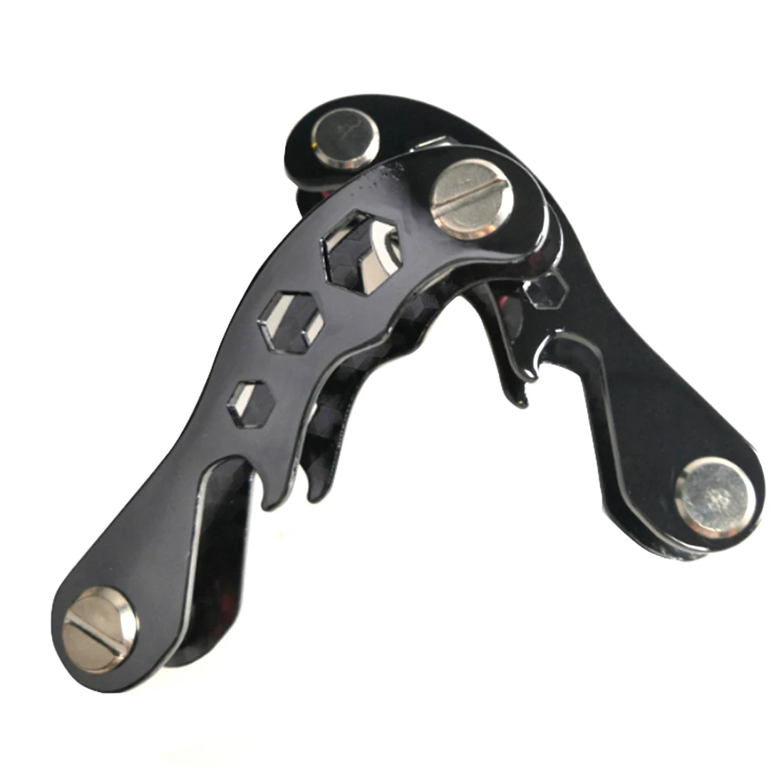 

1x New Design Metal Keychain Wallets Men Key Holder Clip Keys Chain Organizer Bottle Opener Small Gadget Outdoor Camp Tools Kit