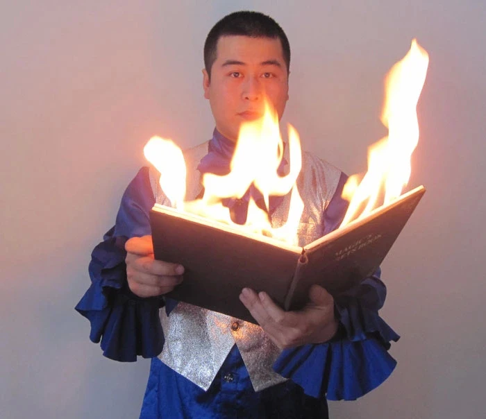 Dove from Fire Book Fire Magic Stage Magic Tricks props professional magician magia illusion 83128