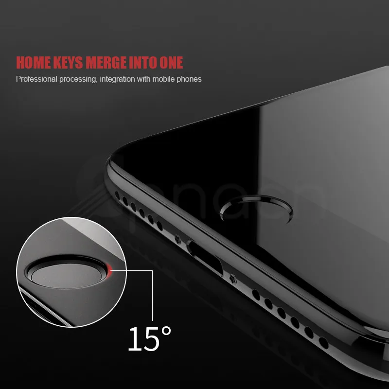 30D Gekrümmten Rand Gehärtetem Glas Für iPhone 8 7 6 6S Plus Volle Abdeckung Screen Protector Für i