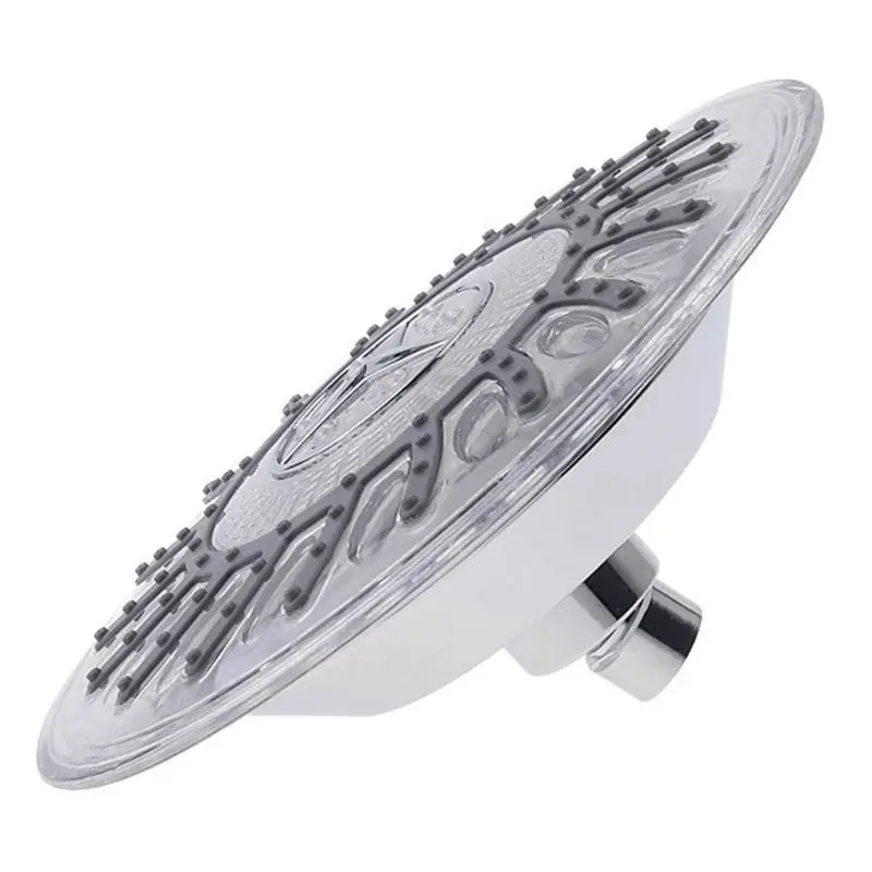 

8" Bathroom 7 Colors Automatic LED Light Changing Round Top Shower Head Bath Rainfall