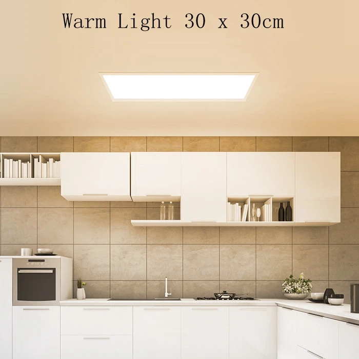 Yee светильник, ультратонкий потолочный светильник, пылезащитный светодиодный панельный светильник, потолочный светильник, декоративный светильник, набор для умного дома - Цвет: Warm 30 x 30cm