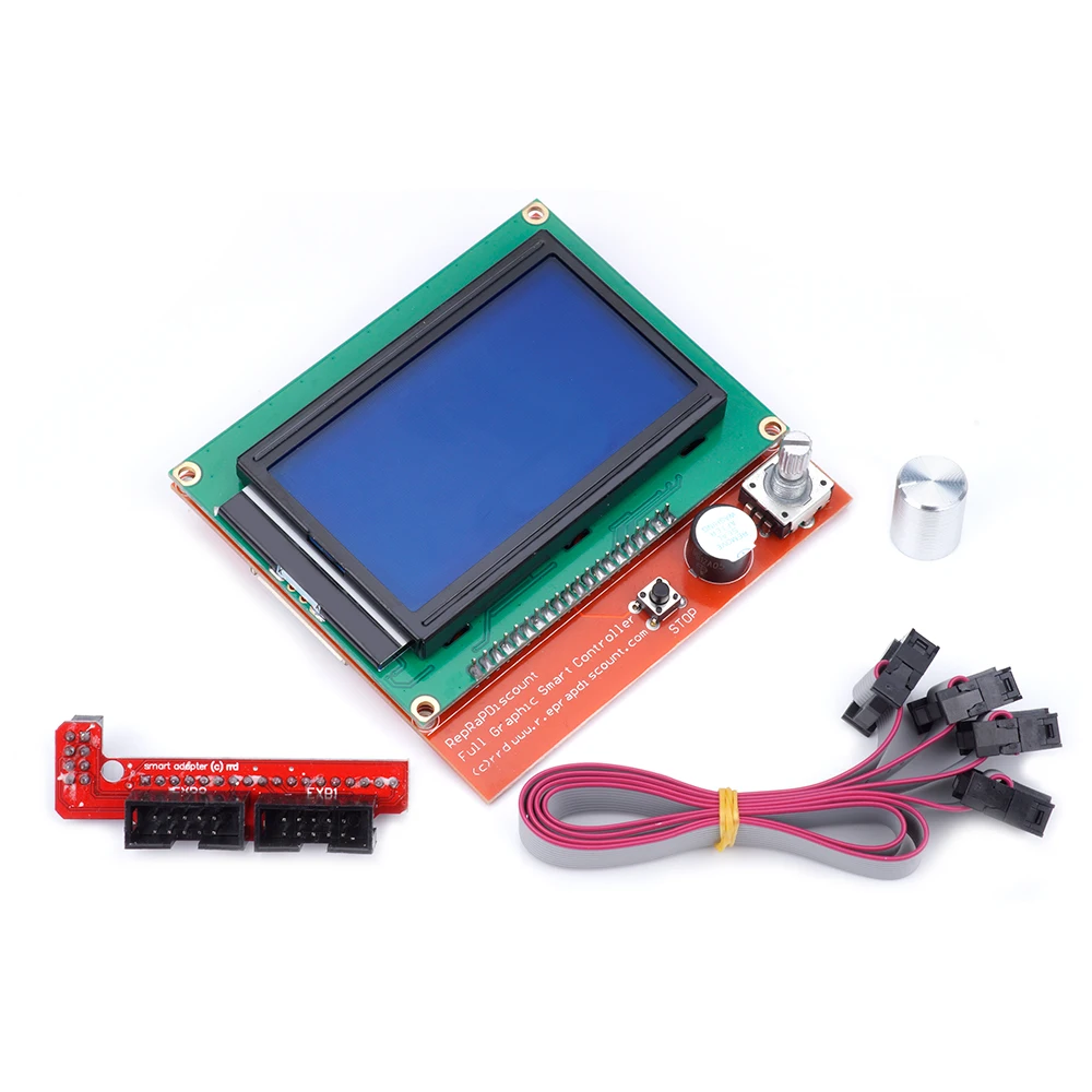 12864 lcd Ramps умные части RAMPS 1,4 контрольная панель lcd 12864 Дисплей Монитор синий экран модуль для Anet A6