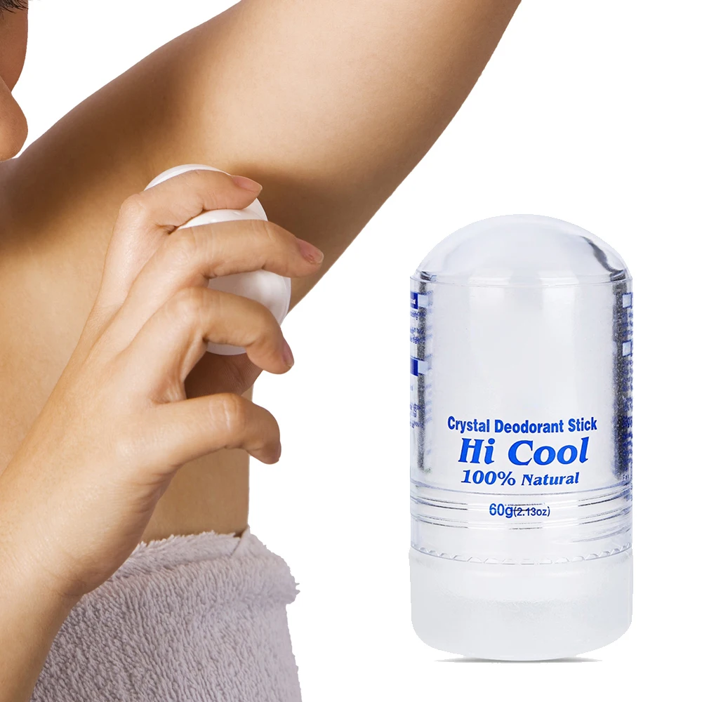 New Arrival 60g Natural Food grade Crystal Deodorant Alum Stick Body