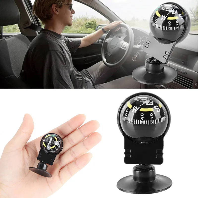 

Car Accessories Dual-use Car Compass Navigation Dashboard with 360 Degree Rotating Suction Cup Adjustable Car Suction Cup