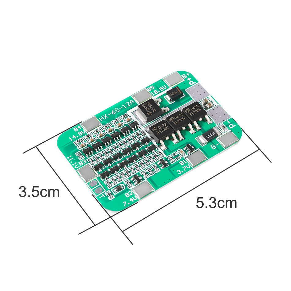 1 шт. Новое поступление 6S 15A 24 В печатная плата защиты BMS для 6 пакетов 18650 литий-ионная литиевая батарея сотовый модуль