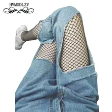 Лето г. Новинка Для женщин Прямые джинсы с большими отверстиями, кулоны А-9 баллов штаны Высокое качество, чашечки расположены рядом, удобные сексуальные Модные Одежда для пребывания на открытом воздухе LJ528