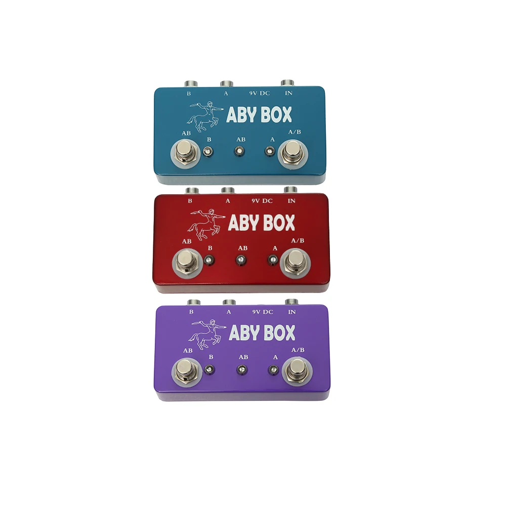 

Three Unique Color Hand Made Pedal Effect Channel Footswitch ABY Guitar Effect Pedal