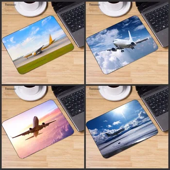 

Yuzuoan Airplane In The White Clouds Desk Mat Mouse Pad Fashion Computer Notebook Gaming Mice Mat 18*22cm and 25*29cm Mouse Mats