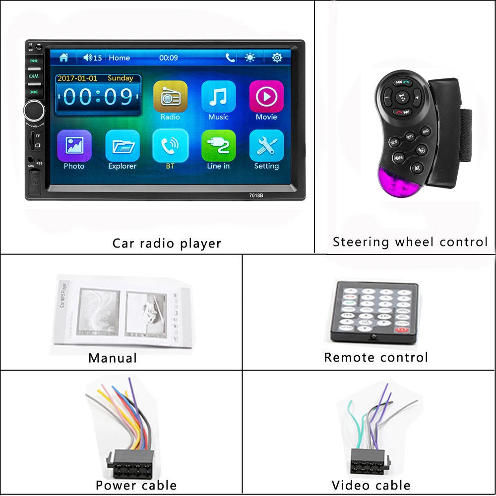 Podofo Car Radio Autoradio 7\ Podofo Car Radio Autoradio 7\