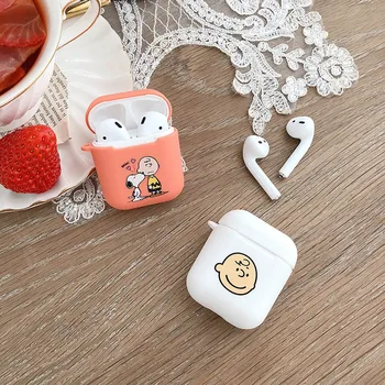 

Bluetooth headset cover for apple airpods case peanuts Charlie dog wireless headphone cute little Shiba Inu cover for airpods