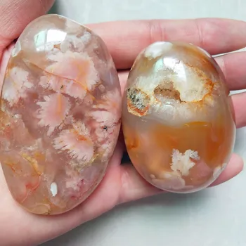 

Natural stone The cherry blossom agateSardonyx agate palm stones playthings small stones and crystals healing crystals
