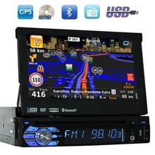 Автомобиль Электронные pc 1 din dvd плеер GPS навигации 7 “дюймов автомобиля Радио в тире стерео ВИДЕО Бесплатная 8 ГБ Географические карты автомобиля Радио GPS навигации